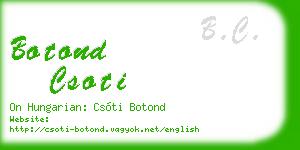 botond csoti business card